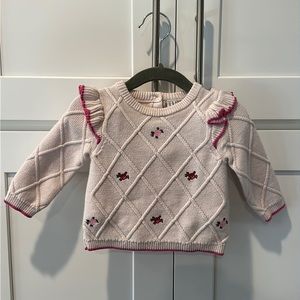 Janie & Jack Rose Knit Top & Bottom